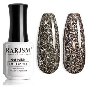 Glitter Gel Nail Polish - Dazzling Silver (B31)